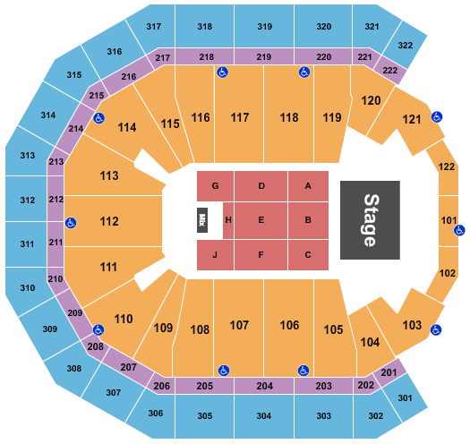 Pinnacle Bank Arena Journey Seating Chart
